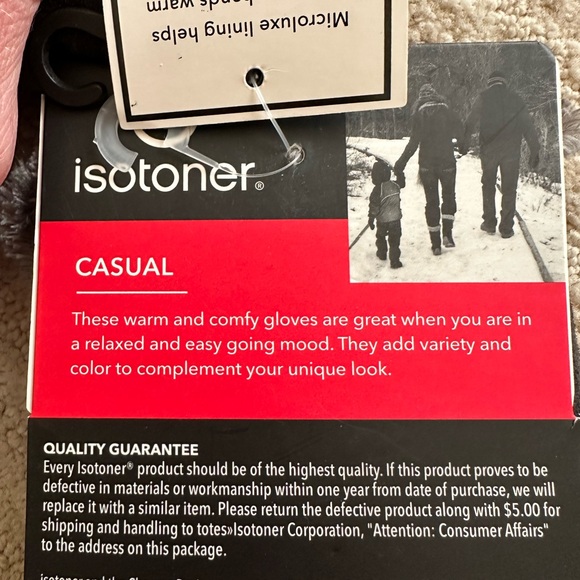 NWT Isotoner Womens Micro Luxe Suede Casual Gloves Size XL Black Classic Warm - Picture 6 of 10